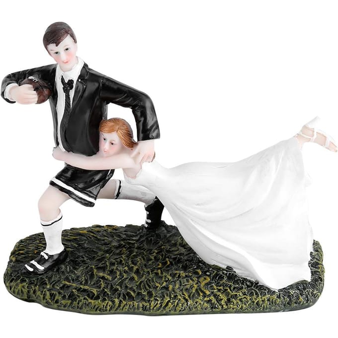 Romantisch Dansend Bruidspaar Figurine Bruidstaart Topper Decoratie white