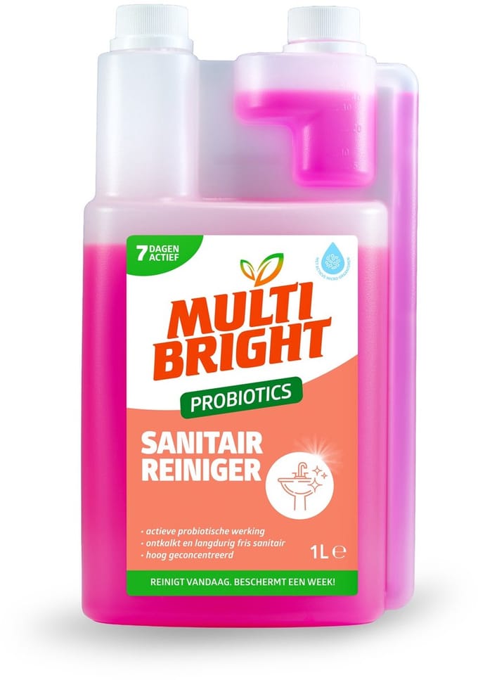Multibright probiotische Sanitair reiniger 1 liter - losse fles - 1 stuk