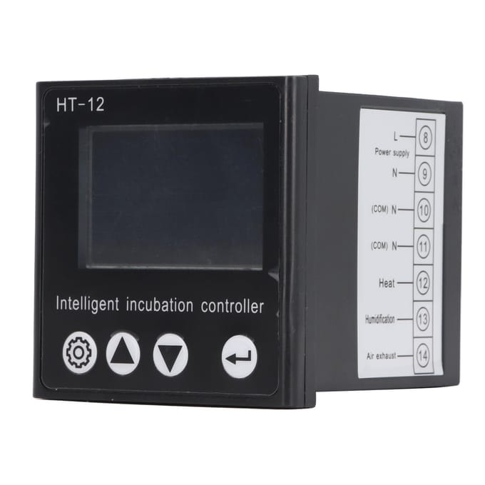 Eierbroedmachine Temperatuurregelaar LCD Display Broedmachine Temperatuur Vochtigheidssensor Controller gray