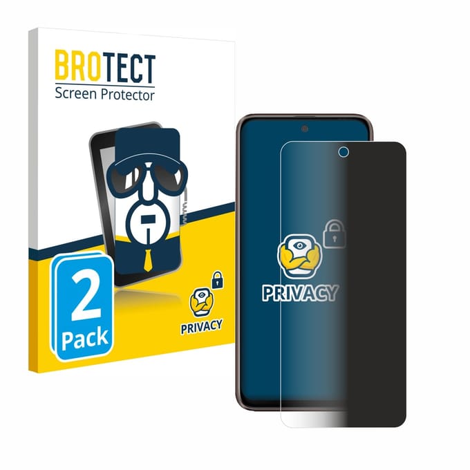 BROTECT - privacy screenprotector voor HTC U23 Pro - Folie Beschermfolie Blauwlichtfilter 2 Stuks
