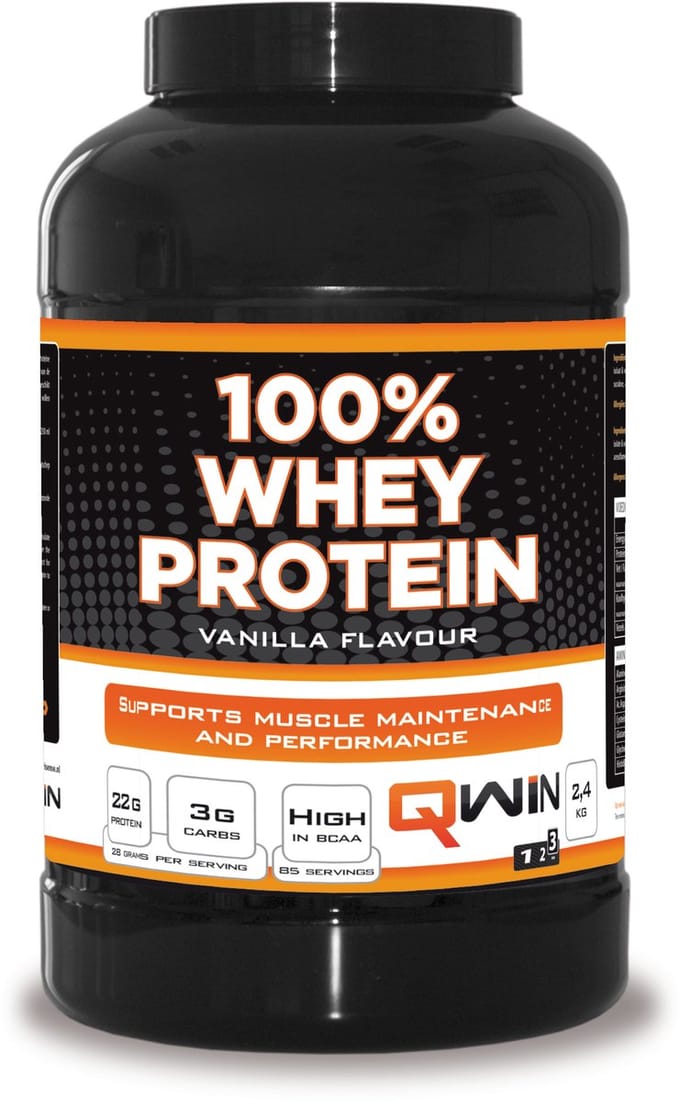QWIN 100% Whey Protein Vanille - 2400 g