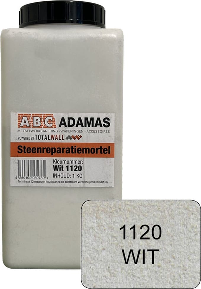 Steen reparatie mortel - Wit (1 kg)