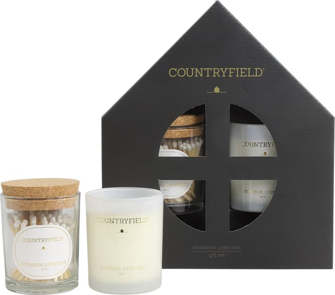 Countryfield Giftset (geurkaars & lucifers) Spa