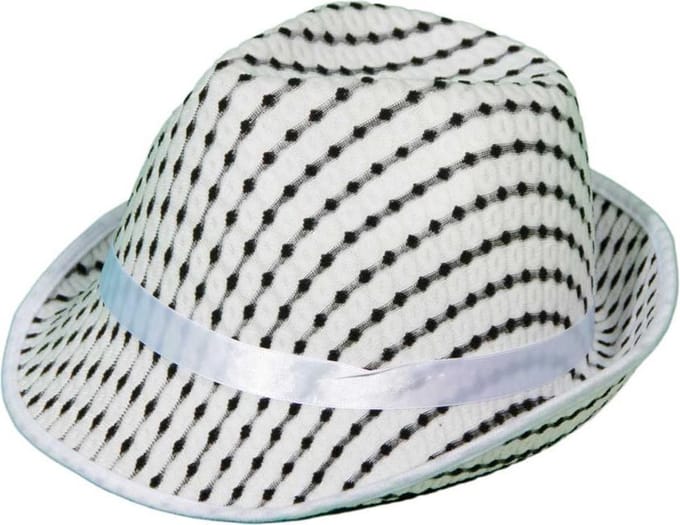 Trilby Hoed Psychedelisch wit