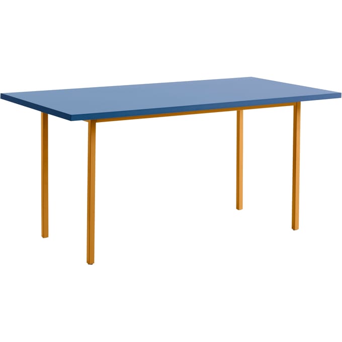 HAY Two Colour Tafel rechthoekig - blauw - oker - 160 x 82 cm