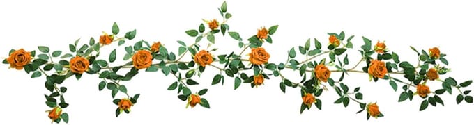 Rozenkrans Decoratie - Bloemenslinger Kunstbloemen - Feestelijke Aankleding - Lange Levensduur - 18 Meter