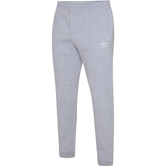 Umbro Heren Club Leisure Joggingbroek (Grijs gemêleerd/wit)