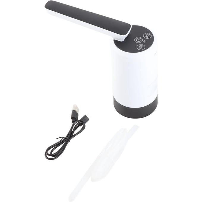 Distributeur de bouteilles d'eau électrique pliable pour la maison, le bureau, le camping 075 Blanc 3 white