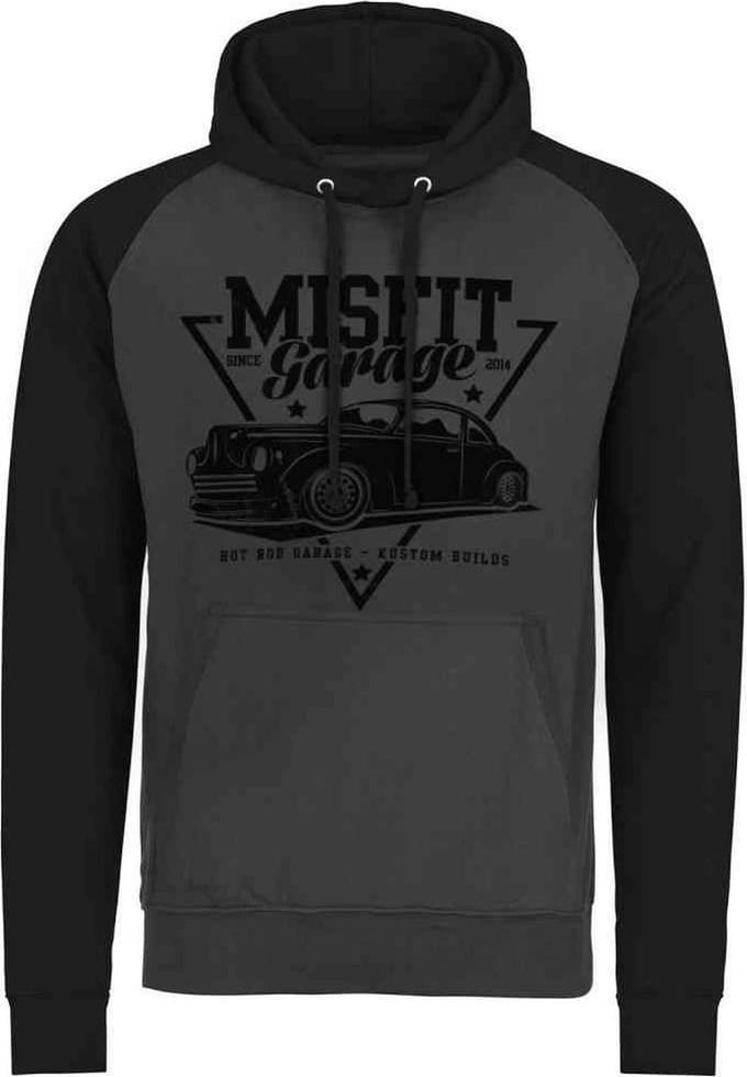 Misfit Garage Hoodie/trui -M- Since 2014 Grijs/Zwart