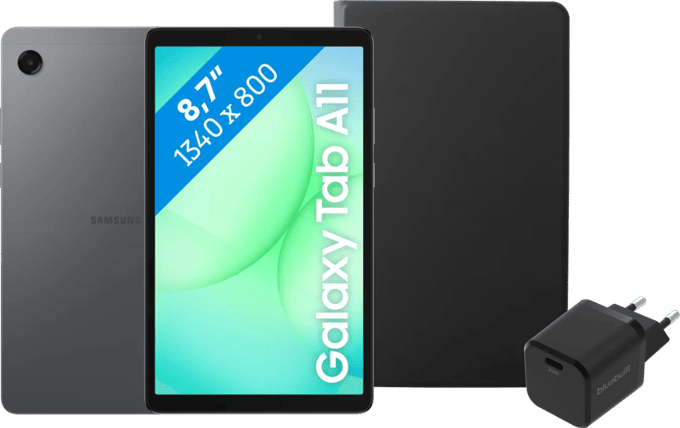 Samsung Galaxy Tab A11 8,7 inch 64GB Wifi Grijs + Basis Accessoirepakket