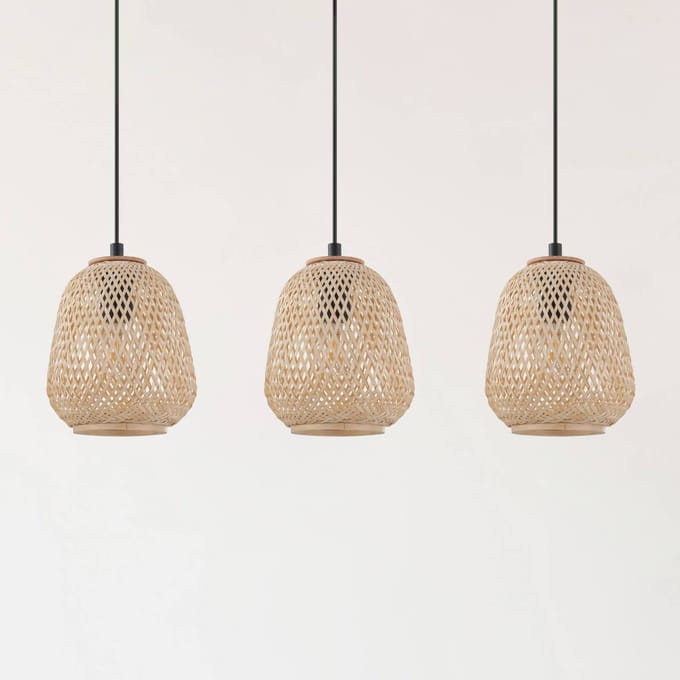EGLO Dembleby - Hanglamp - E27 - 90 cm - Zwart