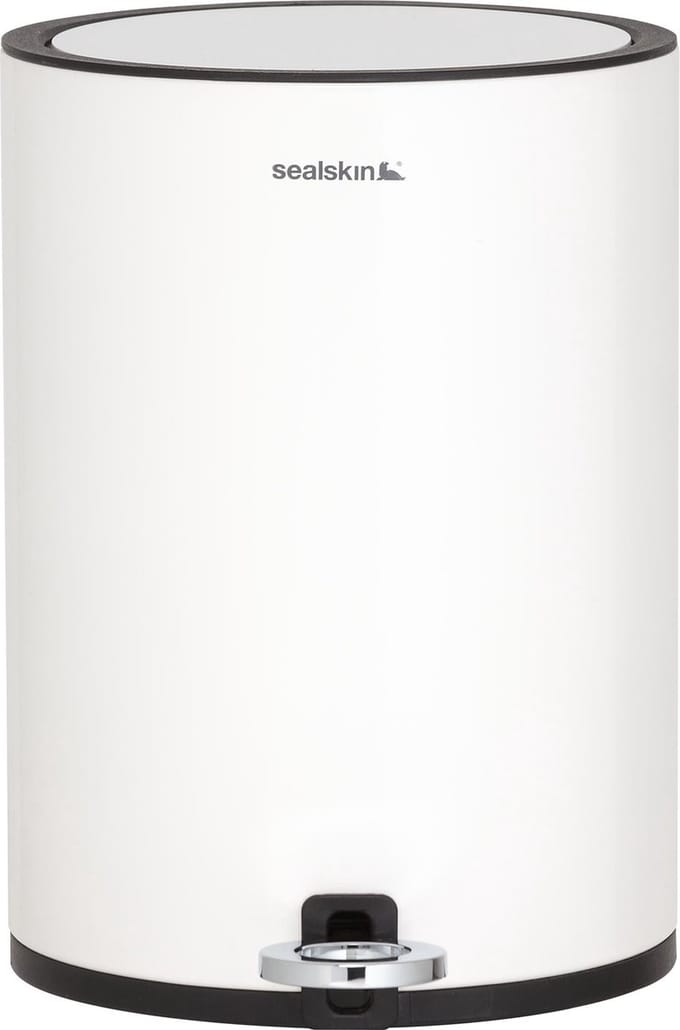 Sealskin Industrial Pedaalemmer 3 liter vrijstaand - Wit