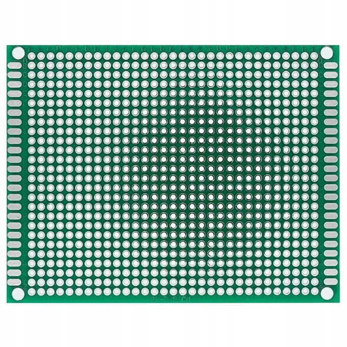 Dubbelzijdig Universeel PCB Prototyping Board 70 x 90 mm (Groen)