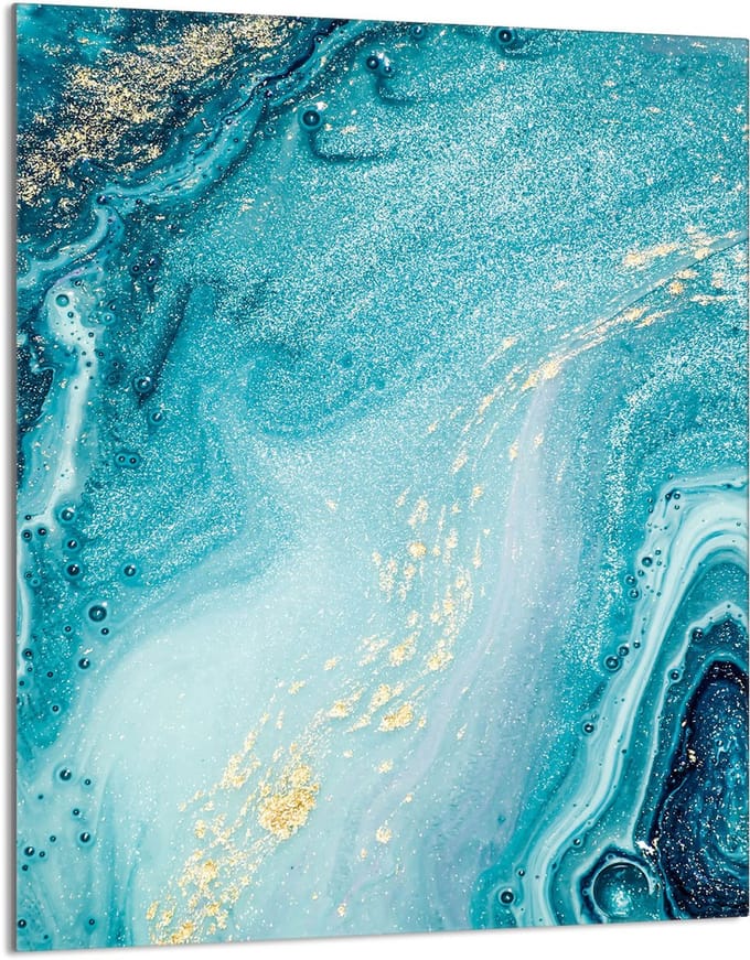 TMK ArtDeko - Snijplank - Glas - Marmereffect - 40x52 cm