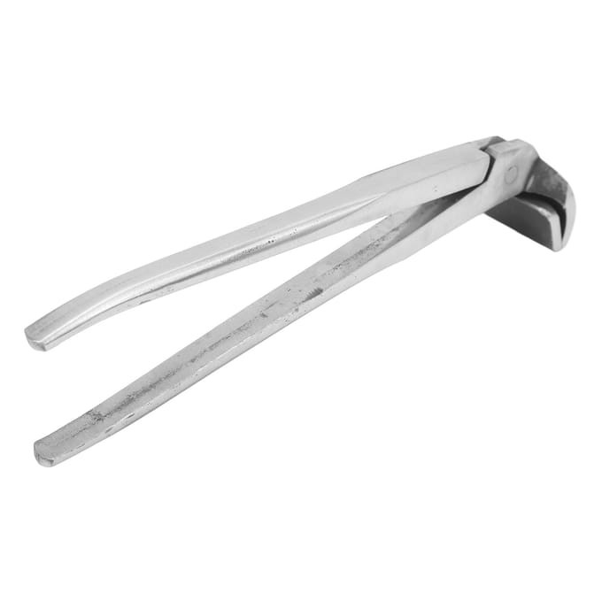 Pinces à bec courbé pour cuir, force de morsure élevée, acier inoxydable, pinces pour artisans du cuir, pince white