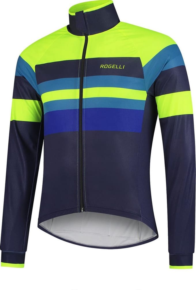 Rogelli Winterjack Peak Blauw/FluorGeel XL