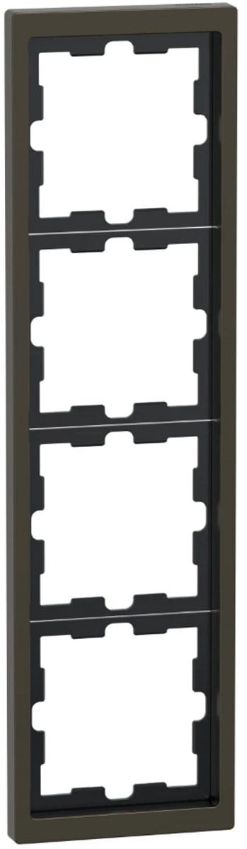 Schneider-Merten afdekraam 4-voudig - D-Life mocca metallic (MEG4040-6552)