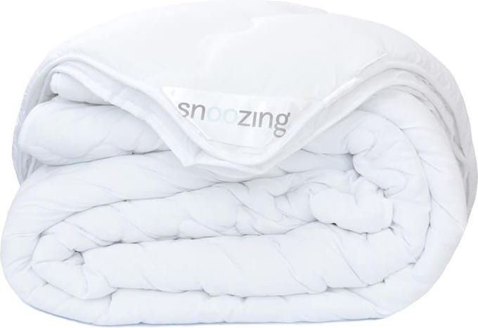 Snoozing Swiss Dreams - Synthetisch - 4-seizoenen dekbed - Eenpersoons - 140x200 cm - Wit