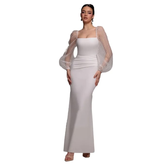 Damesjurk Goddiva Organza Maxi