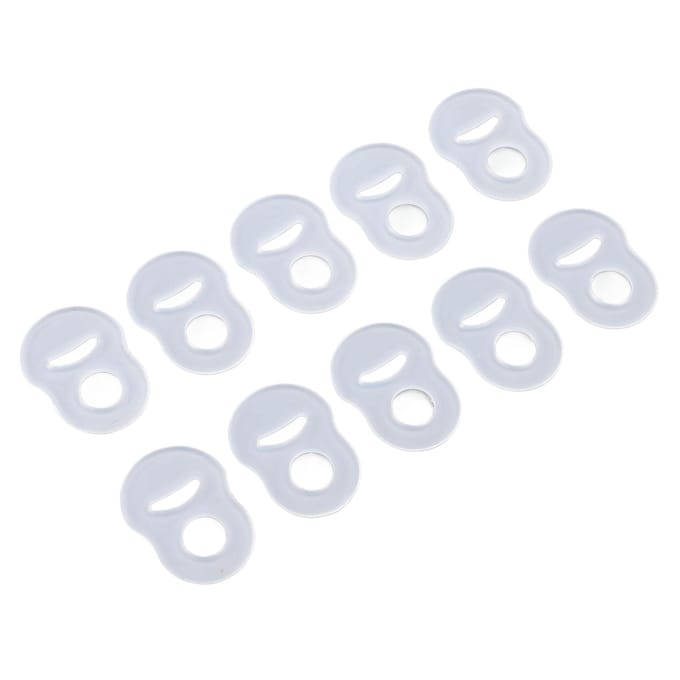 10 Stuks Teennagel Corrector Ring Rekbestendige Siliconen Herbruikbare Ingegroeide Teennagel Correctie Beugel white
