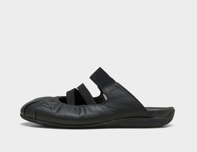 Puma Speedcat Slippers en Sandalen Dames - Zwart - Maat 38 - Suède