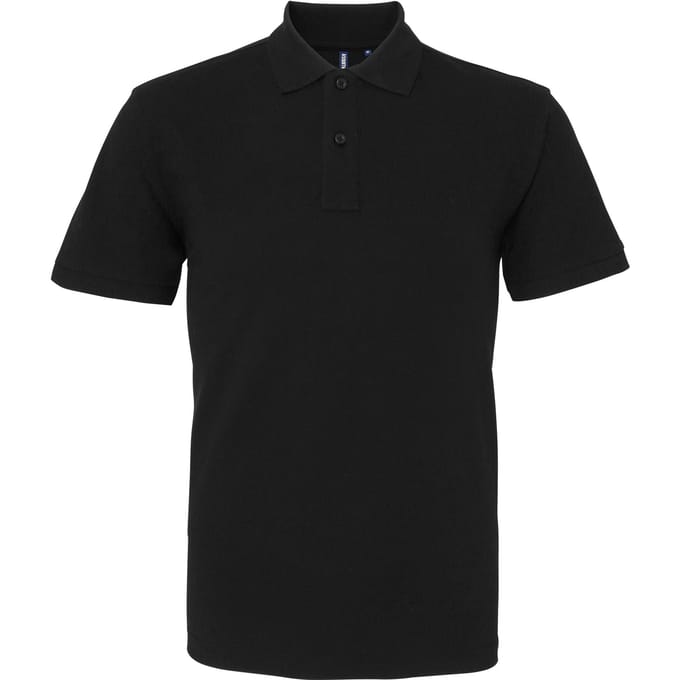Asquith & Fox Menselijk organisch Klassiek Fit Poloshirt (Zwart)