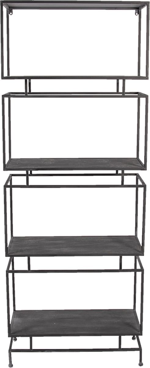 Clayre & Eef Wandrek 61x23x160 cm Zwart Metaal