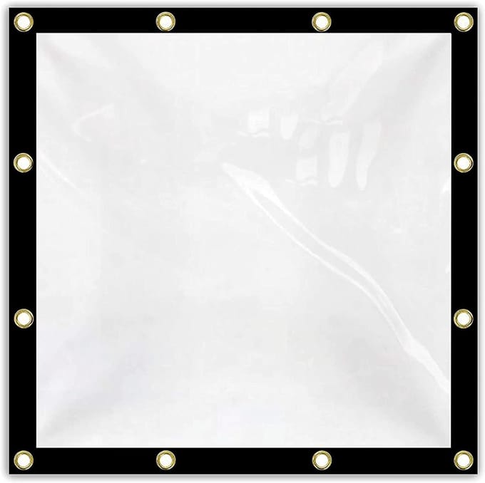Zware Dekzeil - Waterdicht Vinyl - Buitenbescherming - Transparant Geïsoleerd - 6x8 Meter - Helder