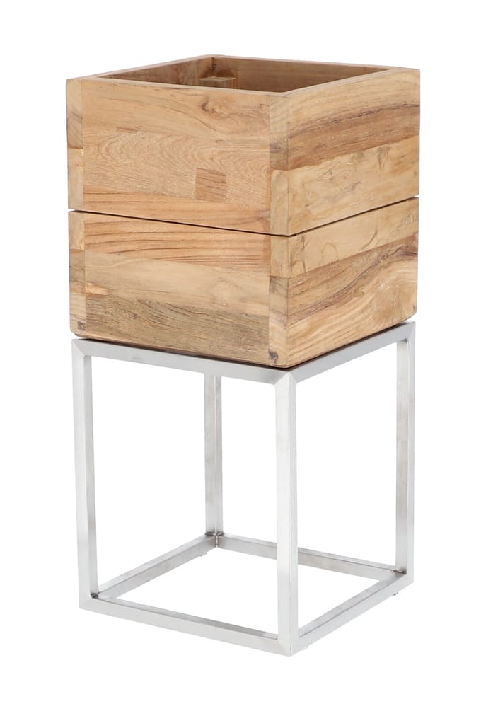 Jan Kurtz - Mini Garden plantenbak met frame - S - bruin
