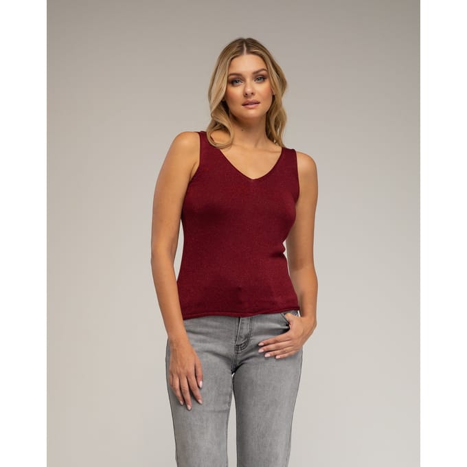 Gebreide top met Lurex