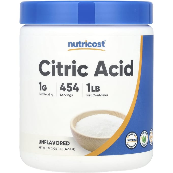 Citroenzuur, Ongeparfumeerd, 454G(16.2oz)