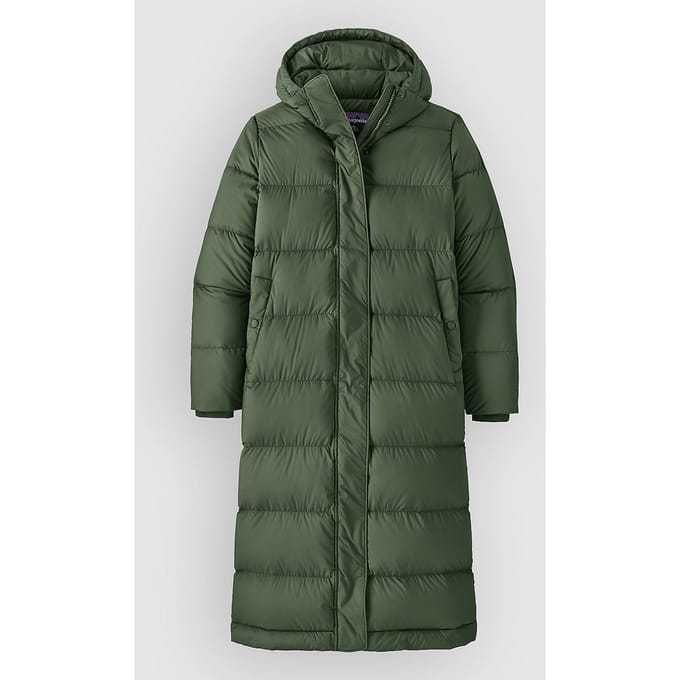 Patagonia Silent Down Long Parka groen