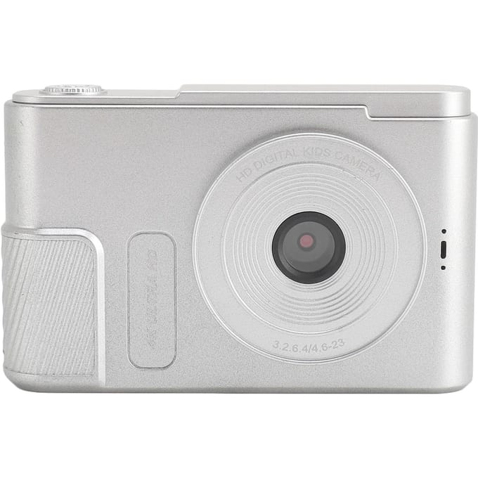 Digitale Camera 48MP 4K 16x Digitale Zoom 2.4 Inch Scherm Draagbare Compactcamera voor Kinderen Studenten zilver