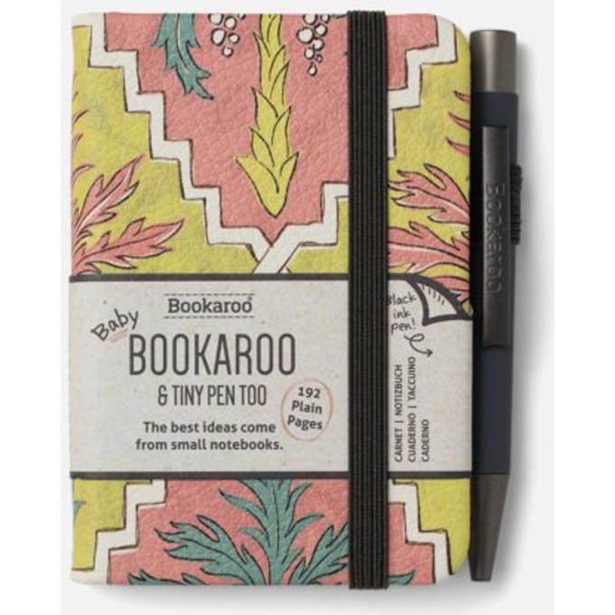Bookaroo A7 Notebook & Pen - Pastels Charcoal - Palm