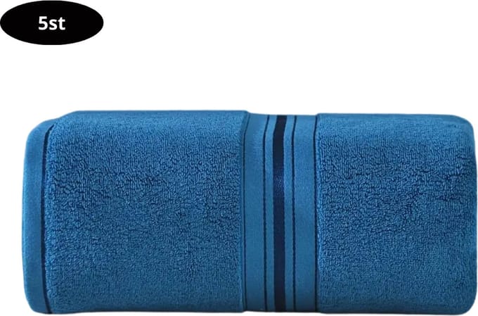 Nivard Handdoek - Hotelkwaliteit - Handdoek - Towel - Blauw - 1 Stuk