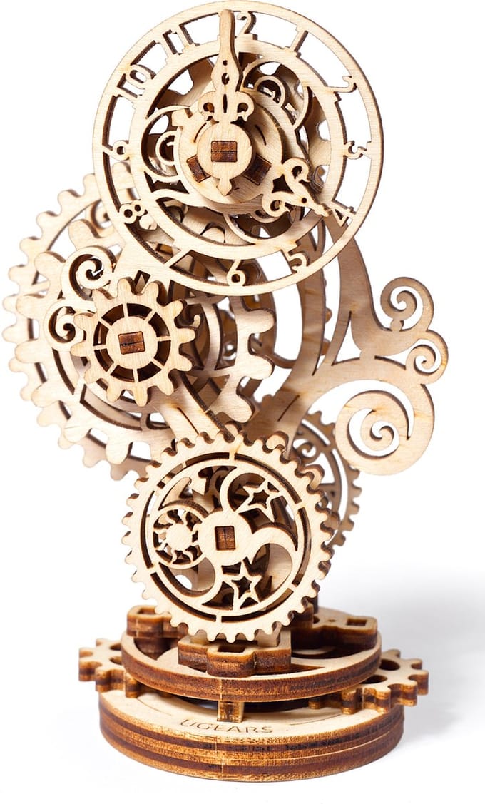 Ugears Houten Modelbouw - Steampunk Klok