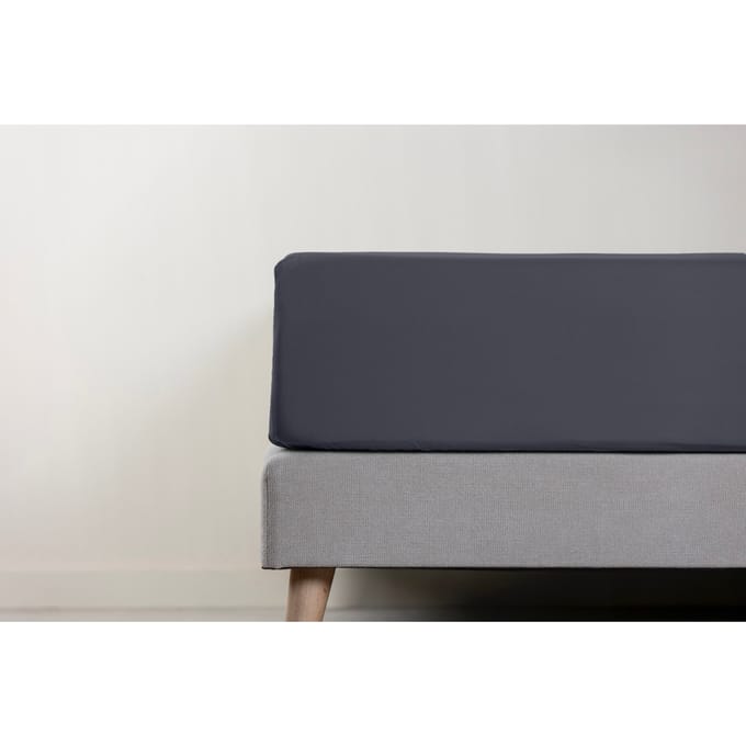 NL BL Emma Topper Cover Sateen 140x200 Darkgrijs