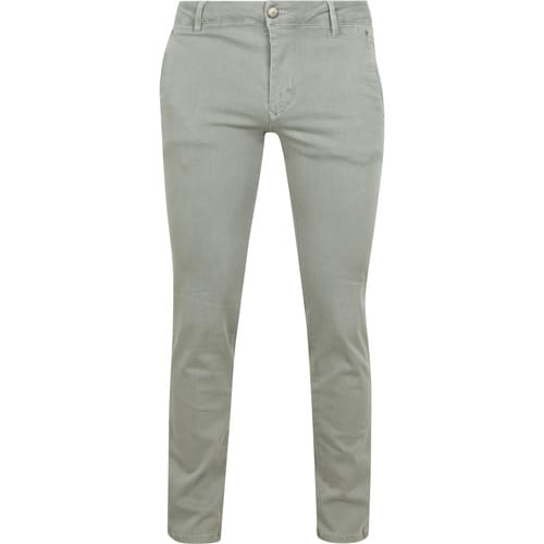 Suitable Chino broek Philo Flex Lichtgroen - Maat W 34 - L 32 - Heren - Mannen broeken