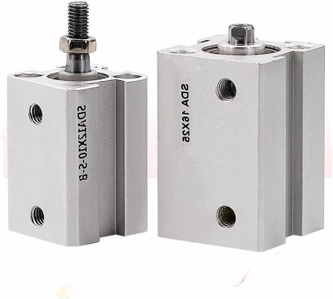 Luchtcilinder - Pneumatische cilinder - Industriële Automatisering - Dubbele werking - 40 mm boring - Aluminium