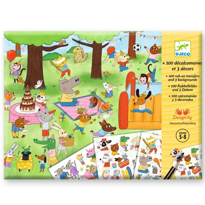 DJECO krasplaatjes party time 5 jr+