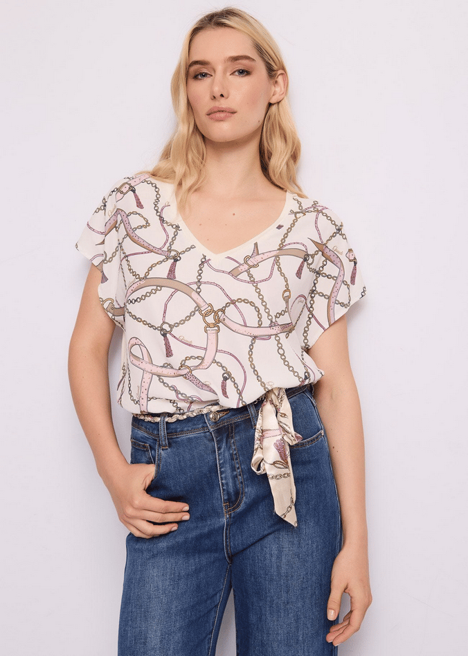 t-shirt met print vrouw tofu