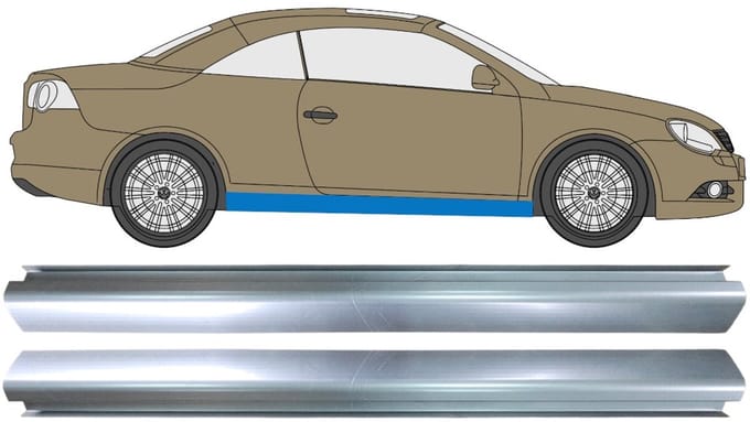 Reparatie dorpel voor Volkswagen Eos 2006- / Links + Rechts / Set
