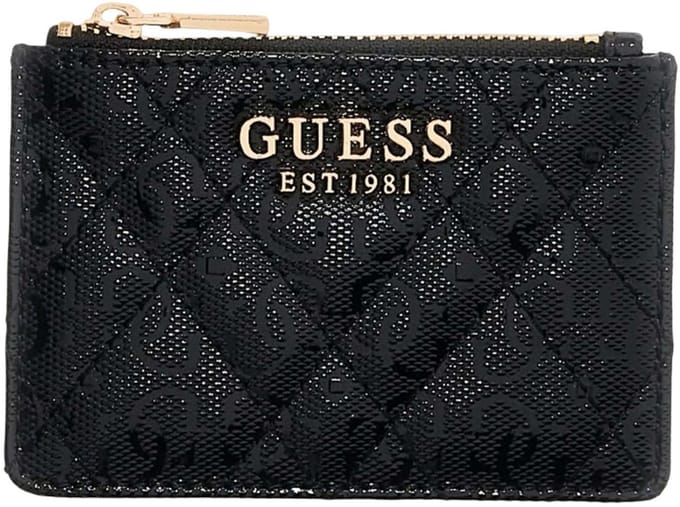 GUESS kaarthouder Isemay SLG Credit Card Case Black zwart
