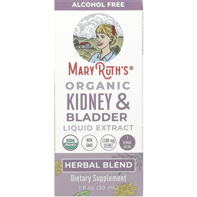 MaryRuth's, Extrait Liquide Bio de Reins et de Vessie, Sans Alcool, 1 fl oz (30 ml)
