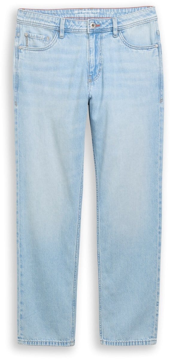 Tom Tailor - TTMARVIN STRAIGHT-jeans - Maat 31/30 - Used Bleached Blue Denim