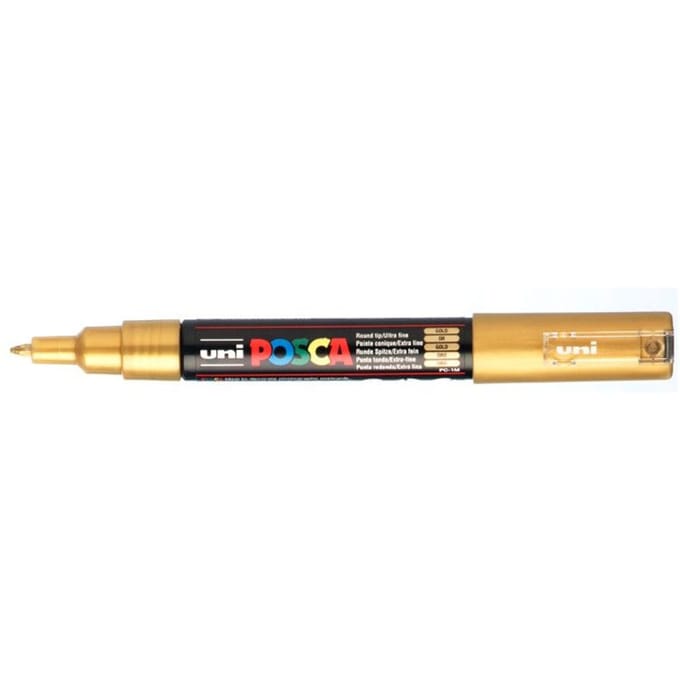 Posca marker met conische punt schrijfdikte extra-fijn goud