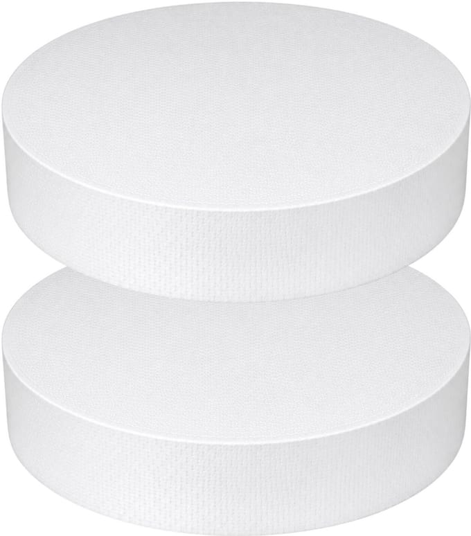 Piepschuim vormen - cirkel - 2x - D37,5 x 4 cm - styropor hobby / DIY vorm - basis knutselfiguren