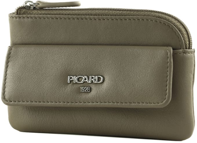 PICARD Leren sleutelgeval Bingo Key Case Gravel Taupe