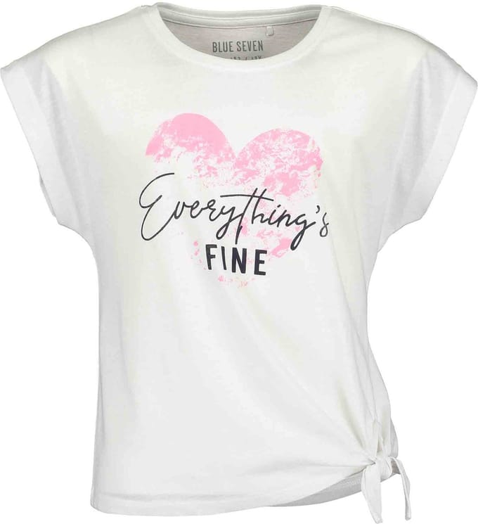 Blue Seven- Meisjes shirt - Wit - Maat 140