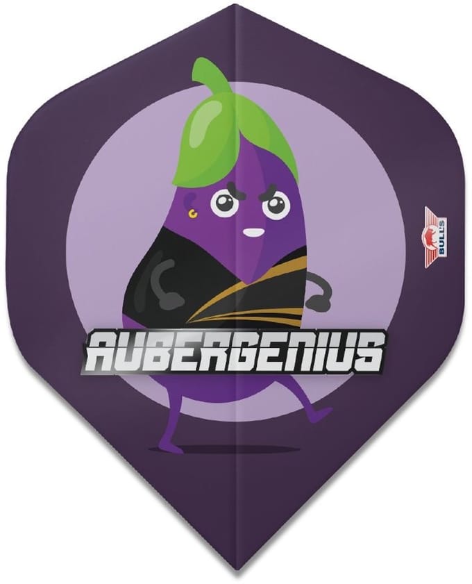 Bull's Powerflite Dirk van Duijvenbode Aubergenius Brass Std. - Dart Flights
